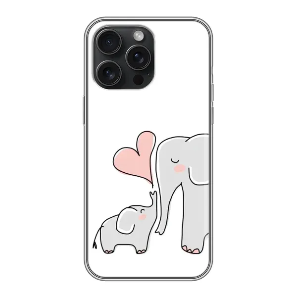 Чехол с рисунком «Мама» для iPhone 15 Pro Max
