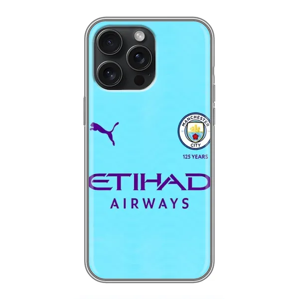 Чехол с рисунком «Man City» для iPhone 15 Pro Max