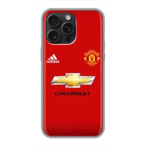 Силиконовые Чехлы принт Футбол на iPhone 15 Pro Max (Man United)