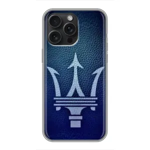 Чехлы с тематикой "Крутые машины" на iPhone 15 Pro Max (Лого Maserati)