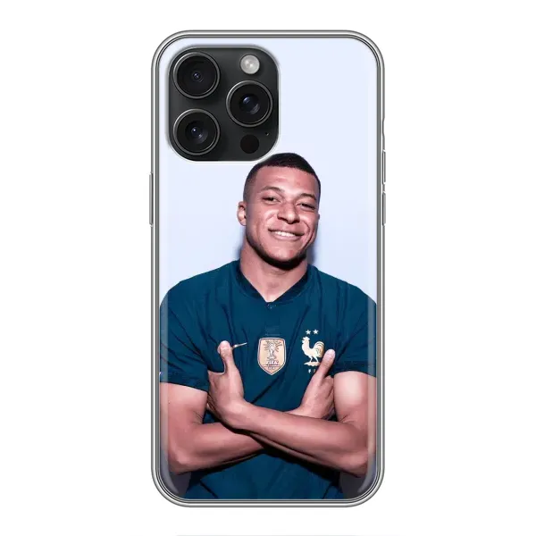 Чехол с рисунком «Мбаппешичка» для iPhone 15 Pro Max Чехол с рисунком «Мбаппешичка» для iPhone 15 Pro Max