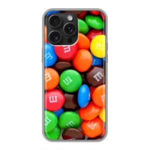 Чохол з зображенням смачної їжі для iPhone 15 Pro Max (Різнокольорові M&M'S)