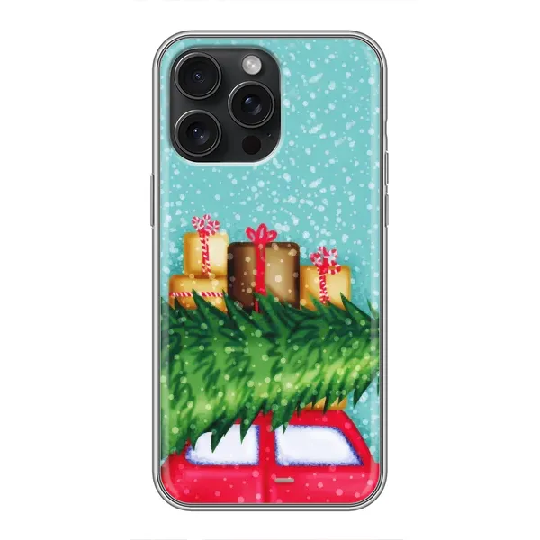 Чехол с рисунком «Новогодние подарки» для iPhone 15 Pro Max Чехол с рисунком «Новогодние подарки» для iPhone 15 Pro Max
