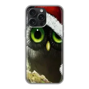 Чехлы с принтом СОВЫ для iPhone 15 Pro Max (Новогодняя Сова)
