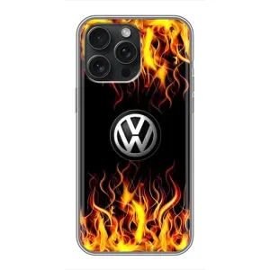 Чехол "Фольксваген" для iPhone 15 Pro Max (Огненный Лого)