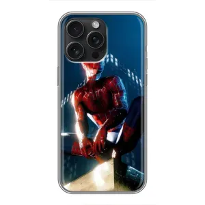 Чохол Супергерой Людина Павук на iPhone 15 Pro Max (Павук на домі)
