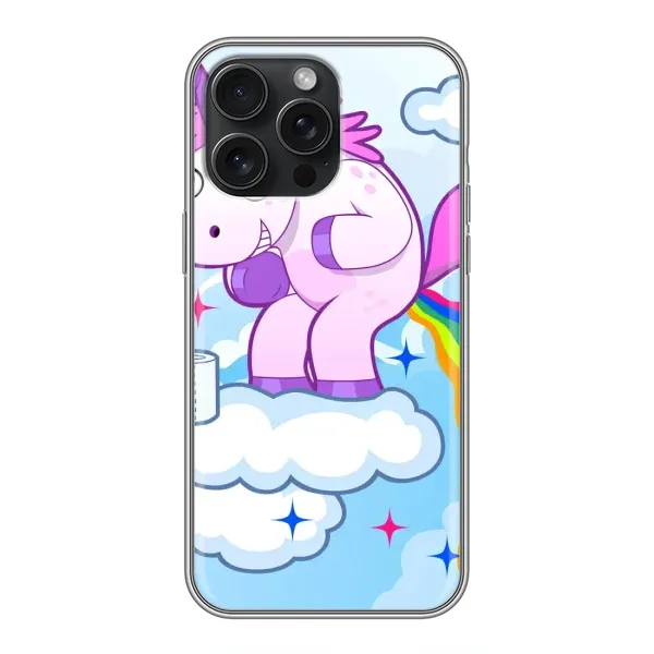 Чохол з малюнком «Веселка Єдиноріга» для iPhone 15 Pro Max Чохол з малюнком «Веселка Єдиноріга» для iPhone 15 Pro Max