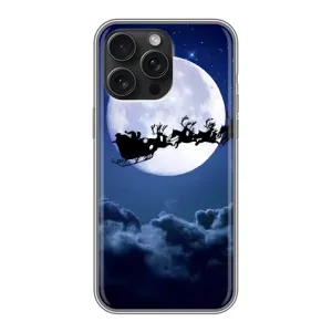 Чохол Санта Клаус для iPhone 15 Pro Max (Санта - місяць)