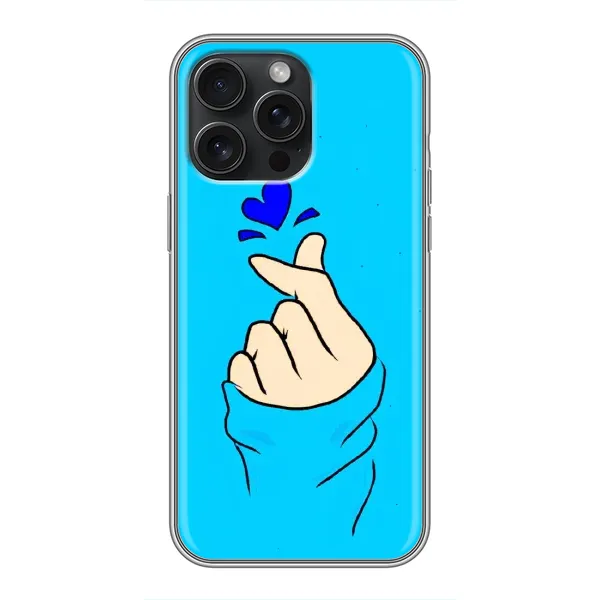 Чехол с рисунком «Сердце на синем» для iPhone 15 Pro Max Чехол с рисунком «Сердце на синем» для iPhone 15 Pro Max