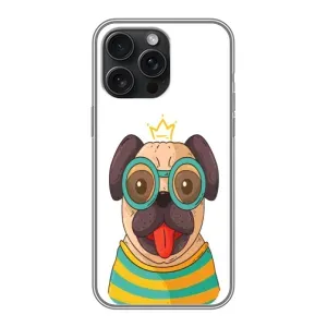 Бампер для iPhone 15 Pro Max с картинкой "Песики" (Собака Король)