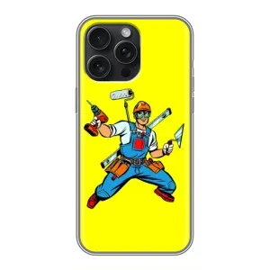 Чехол с рисунком «Строитель» для iPhone 15 Pro Max