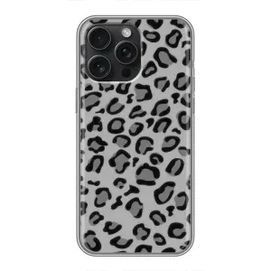 Чехол с леопардовым принтом на iPhone 15 Pro Max (Темный леопрад)