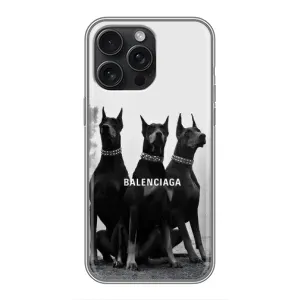 Чехол ДОБЕРМАН для iPhone 15 Pro Max (Три добермана)