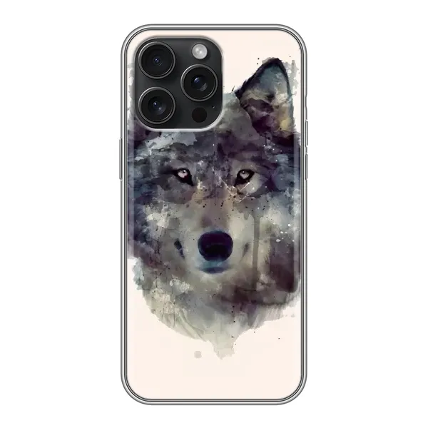 Чехол с рисунком «Волк» для iPhone 15 Pro Max Чехол с рисунком «Волк» для iPhone 15 Pro Max