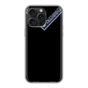 Силиконовый Чехол на iPhone 15 Pro Max (Воротник вышиванки)