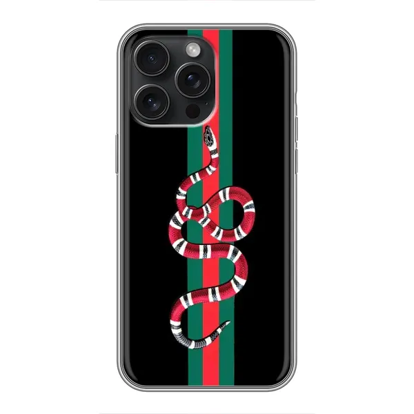 Чохол з малюнком «Змій Гуччі» для iPhone 15 Pro Max Чохол з малюнком «Змій Гуччі» для iPhone 15 Pro Max
