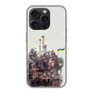 Чехлы на военную тематику для iPhone 15 Pro (Азовсталь)
