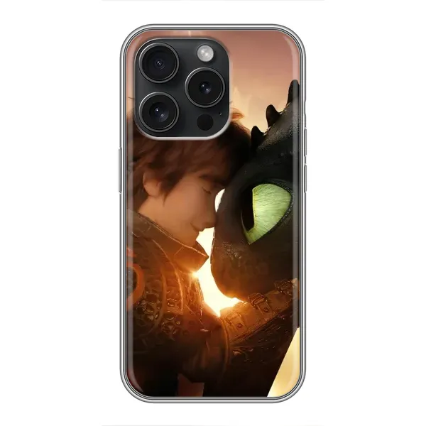 Чехол с рисунком «Беззубик и Иккинг» для iPhone 15 Pro Чехол с рисунком «Беззубик и Иккинг» для iPhone 15 Pro