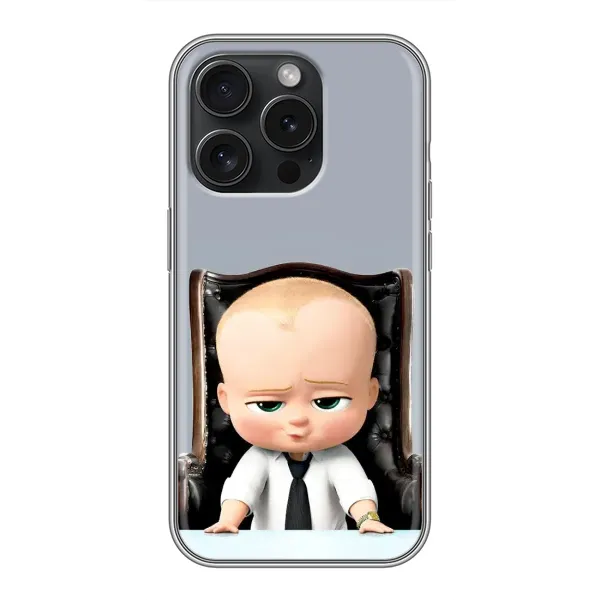 Чехол с рисунком «BOSS» для iPhone 15 Pro