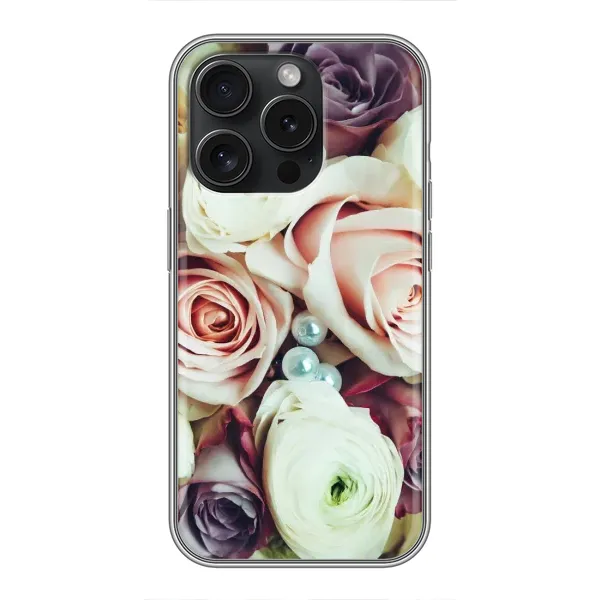 Чехол с рисунком «Букет РОЗ» для iPhone 15 Pro Чехол с рисунком «Букет РОЗ» для iPhone 15 Pro
