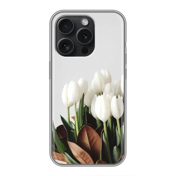 Чехол с рисунком «Букет тюльпанов» для iPhone 15 Pro Чехол с рисунком «Букет тюльпанов» для iPhone 15 Pro
