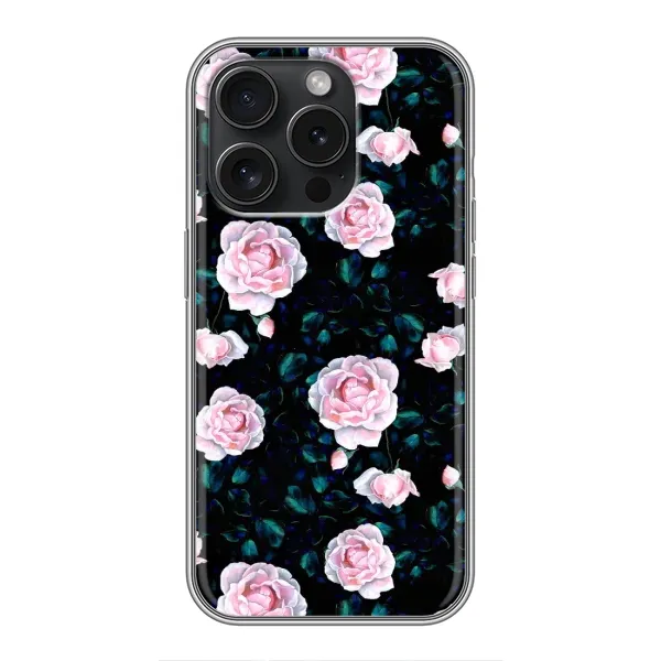 Чехол с рисунком «Чайные розы» для iPhone 15 Pro Чехол с рисунком «Чайные розы» для iPhone 15 Pro