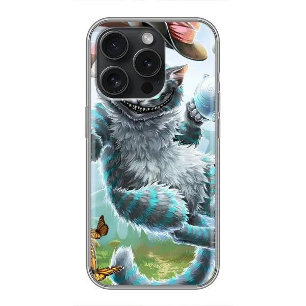 Чехол с рисунком «Чеширский  КОТИК» для iPhone 15 Pro