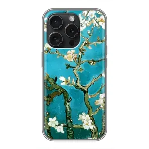 Чехол с принтом САКУРЫ на iPhone 15 Pro (Цветение Сакуры)