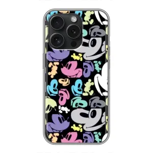 Чехлы с принтом Микки Маус на iPhone 15 Pro (Цветной Микки Маус)