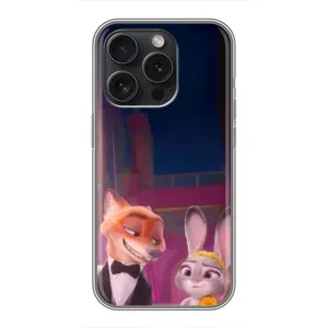 Силиконовый чехол с принтом Зоотрополіс для iPhone 15 Pro (Главные герои)