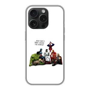 Чехлы для iPhone 15 Pro (Для Христиан) (Иисус супергерой)