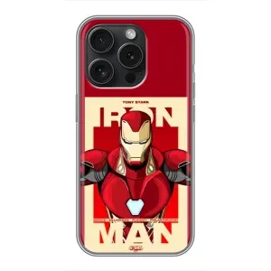 Чехол Супергерой Железный человек на iPhone 15 Pro (Iron man)