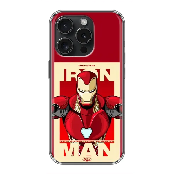 Чехол с рисунком «Iron man» для iPhone 15 Pro Чехол с рисунком «Iron man» для iPhone 15 Pro