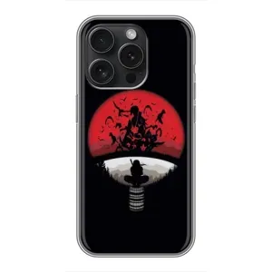 Чехлы с картинкой Итачи Учиха на iPhone 15 Pro (Итачи на черном)