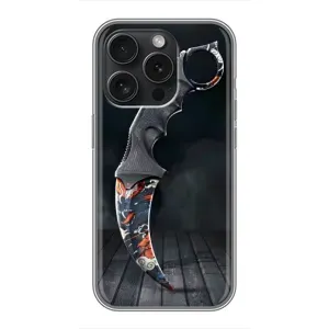 Чехол с рисунком «Кинжал КС ГО» для iPhone 15 Pro