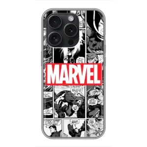 Силіконовий Чохол для iPhone 15 Pro (Комікс Марвел)