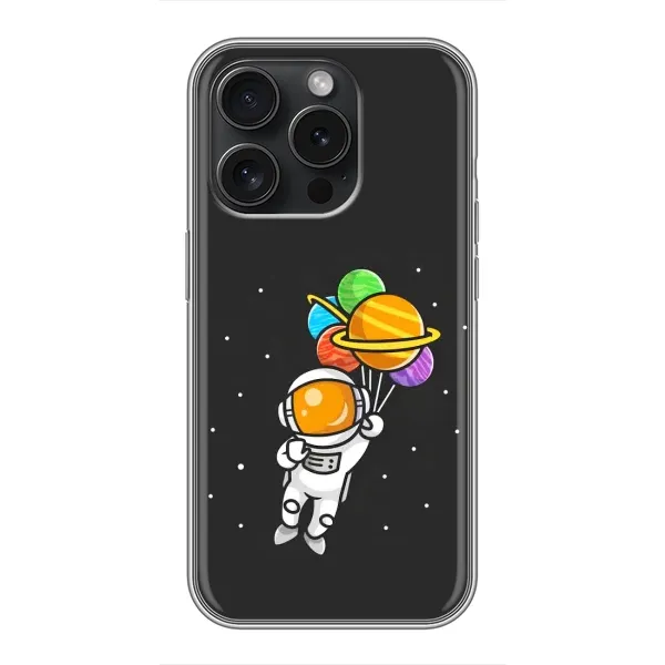 Чехол с рисунком «Космонавт с шариками» для iPhone 15 Pro Чехол с рисунком «Космонавт с шариками» для iPhone 15 Pro