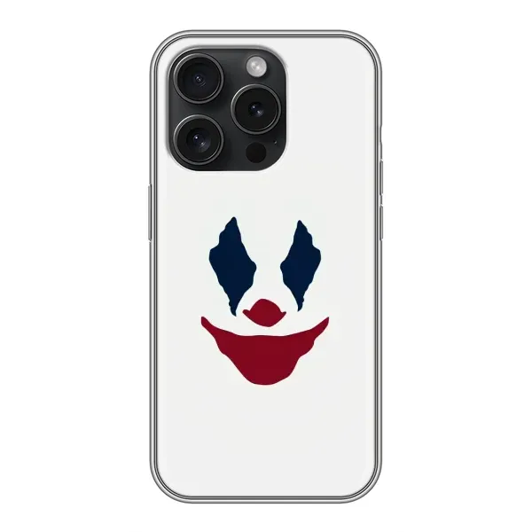 Чехол с рисунком «Лицо Джокера» для iPhone 15 Pro Чехол с рисунком «Лицо Джокера» для iPhone 15 Pro