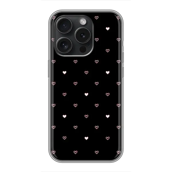 Чохол з малюнком «Маленькі сердечка» для iPhone 15 Pro Чохол з малюнком «Маленькі сердечка» для iPhone 15 Pro