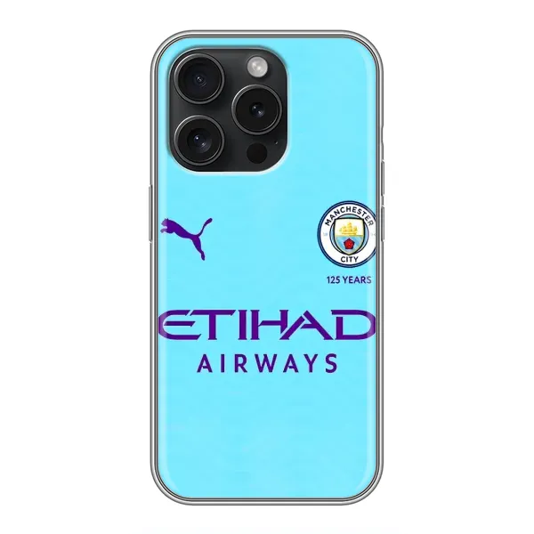 Чехол с рисунком «Man City» для iPhone 15 Pro