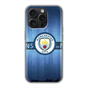 Силиконовые Чехлы принт Футбол на iPhone 15 Pro (ManCity)