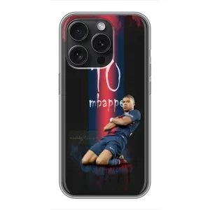 Чохол (TPU) з Футболістом на iPhone 15 Pro (MBAPPE 10)