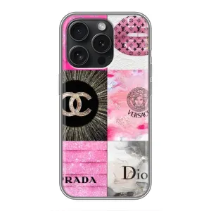 Чохол (Dior, Prada, YSL, Chanel) для iPhone 15 Pro (Модніца)
