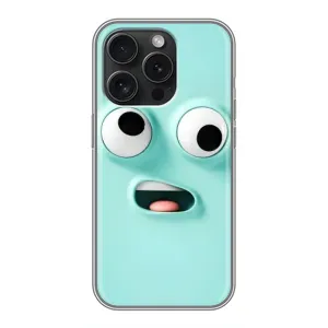 Чохли (ТПУ) (смішні стікери) для iPhone 15 Pro (Кумедне м'ятне обличчя)