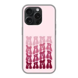 Чехлы на день мамы для Айфон 15 Про (Надпись мама)