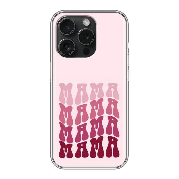 Чехол с рисунком «Надпись мама» для iPhone 15 Pro Чехол с рисунком «Надпись мама» для iPhone 15 Pro