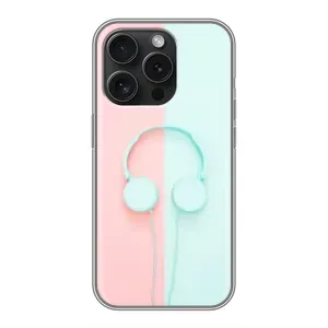 Девчачий Чехол для iPhone 15 Pro (Наушники)