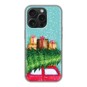 Чехол Новогодняя Елка на iPhone 15 Pro (Новогодние подарки)