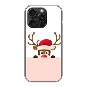 Чехол Санта Клаус для iPhone 15 Pro (Олененок)