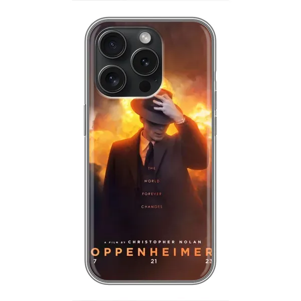 Чехол с рисунком «Оппен-геймер» для iPhone 15 Pro Чехол с рисунком «Оппен-геймер» для iPhone 15 Pro